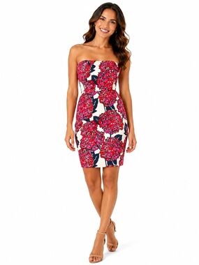 vineyard vines strapless dress | Dresses | Vineyard Vines Womens 8 White Blue Pink Floral Cotton Zip The soft satin feel of this dress will have you feeling extra elegant and ready to take on the night! Women Printed Heritage Patchwork Strapless